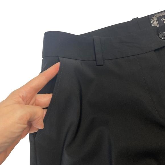 CHRISTIAN DIOR by John Galliano Black Wool Pants Made In Italy Straight Leg Sz 8 - Picture 3 of 9